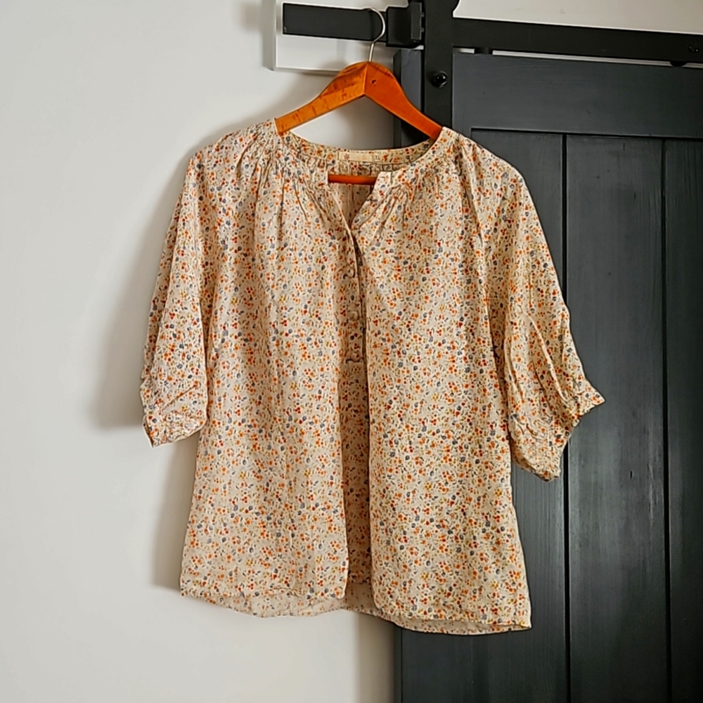 Tulle Floral Blouse